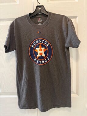 Majestic Houston Astros Short Sleeve Shirt Men's size S